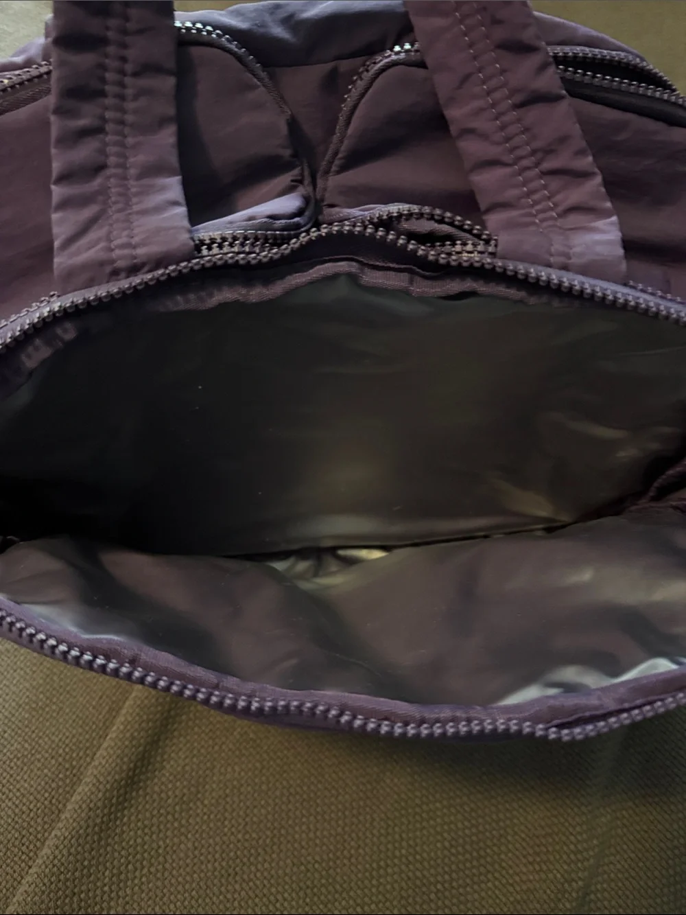 Quilted Women's Travel Toiletry Bag - Purple